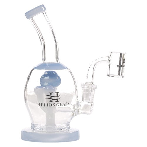 Helios Glass Glass Ball (8823) 8.0" Milky Blue