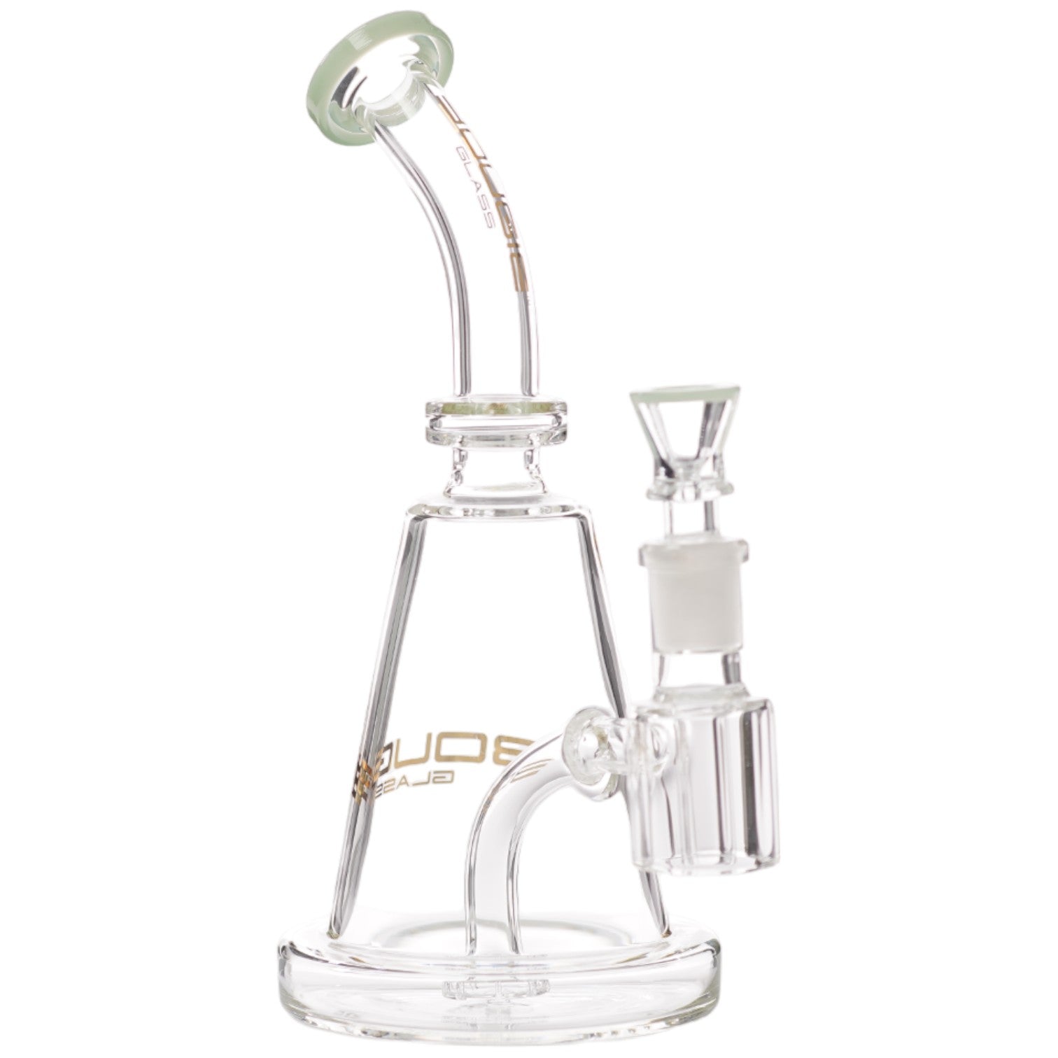Bougie Glass Perc (8837) 8.5" Aqua