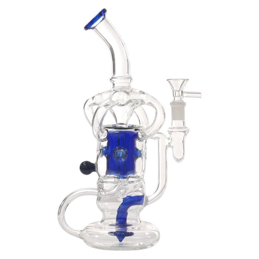 Unbranded Glass Recycler (8894) 12.0" Blue