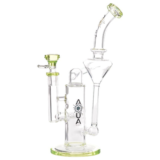 Aqua Glass Tech Inline Recycler (8913) 10.5" Green