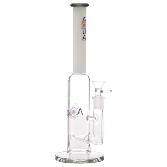 Aqua Glass Skinny Tube (8921) 12.0" Smoke