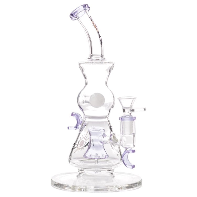 Aqua Glass Steamless Hanger Banger (8923) 9.0" Purple
