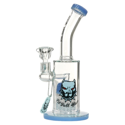 Pit Bull Glass Glass Shower (8957) 10.0" Milky Blue