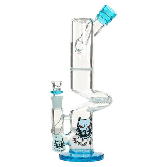 Pit Bull Glass Glass Shower (8969) 14.0" Blue