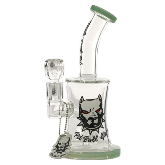 Pit Bull Glass Glass Shower (8975) 8.0" Milky Green