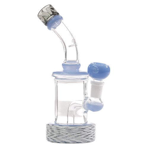 Helios Glass Glass Fancy (9312) 8.0" Milky Blue