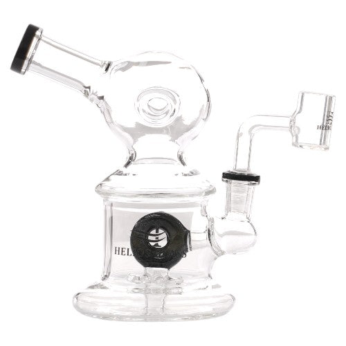 Helios Glass Glass Donut (9316) 8.0" Black