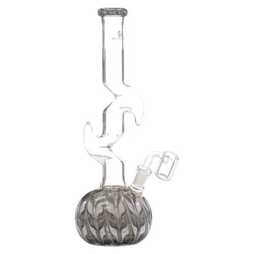 Helios Glass Glass Fancy Ball (9322) 12.0" Black