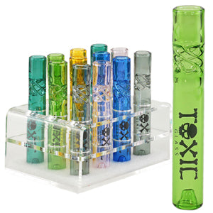 Toxic Chillum Glass Chillum Pipe 4.0"