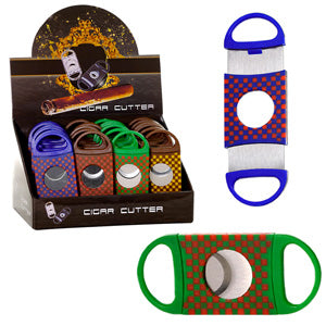 Unbranded Cigar Accessories Cigar Cutter - Colorful with Square Patterns
