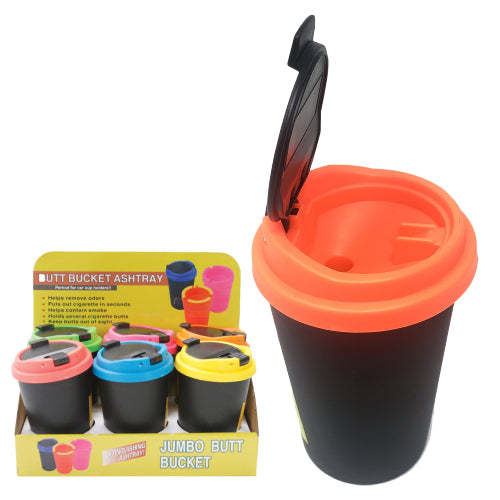 Unbranded Ashtray Neon With Lid Butt Bucket Car Ashtray 4.0"