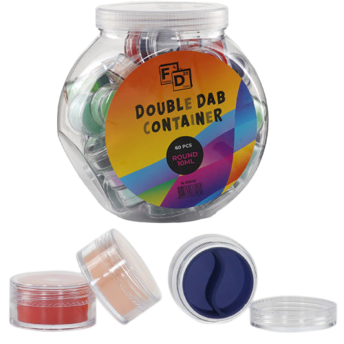 aLeaf Container & Jars Silicone Bouble Dab Container Round 10 ml