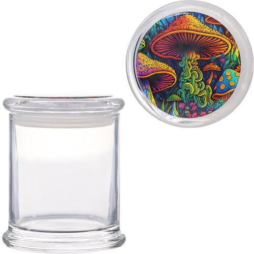 Unbranded Container & Jars Jumbo Size Jar Clear with design Cup Mushroom N1