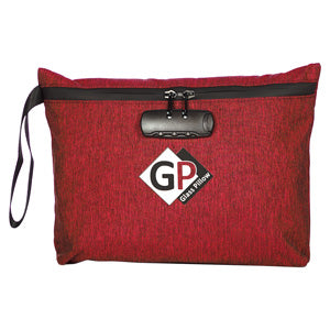 Glass Pillow Bags & Pouches Wristlet Bag Smell Proof with Safety Lock 12.5" Red