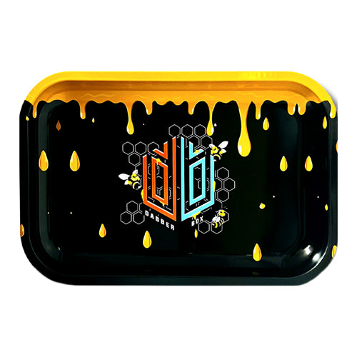 Dabber Box RYO Accessories Metal Rolling Tray 7.0" x 5.5" 7.0" Honey Bee