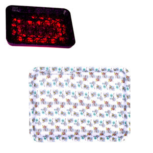 Unbranded RYO Accessories Glow Rolling Tray With Led Light 8.5" x 11.0" 11.0" Design 3