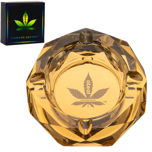 aLeaf Ashtray aLeaf Glass AshtrayDiamond 4.0" Rose Gold