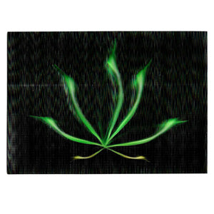 Unbranded Posters & Stickers 3D Image( 5.0" x 7.0") Green Leaf