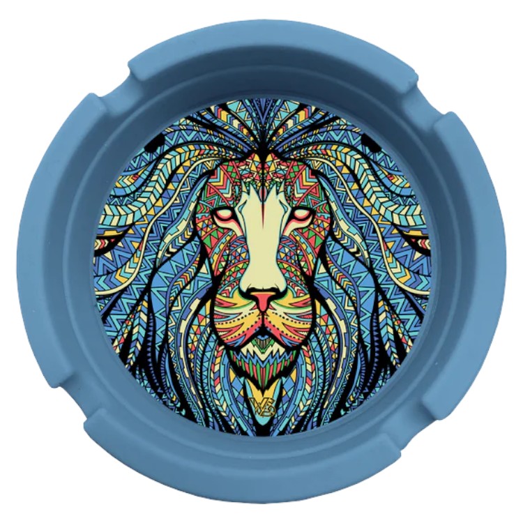 V Syndicate Ashtray Silicone Ashtray 3.0" Tribal Lion