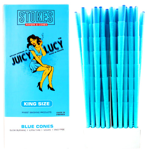 Juicy Lucy Cones Bulk Cones King Size Blue