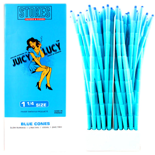 Juicy Lucy Cones Bulk Cones 1 1/4 Size Blue