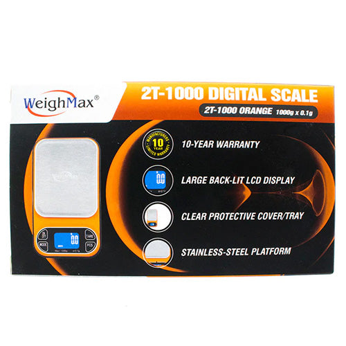 Weighmax Digital Scales Digital Scale 2T 0.1g Orange