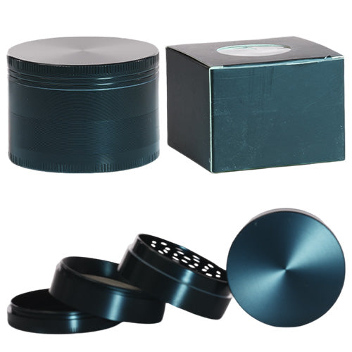 Unbranded Grinders Metal Griner Zinc 4 parts layer Plain 63mm Black