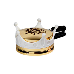 MOB Hookah Accessories Cloud King Crown HMD White/Gold