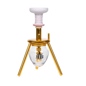 MOB Hookah Mini Spider SPMC with Carrying Bag 8.0" Gold