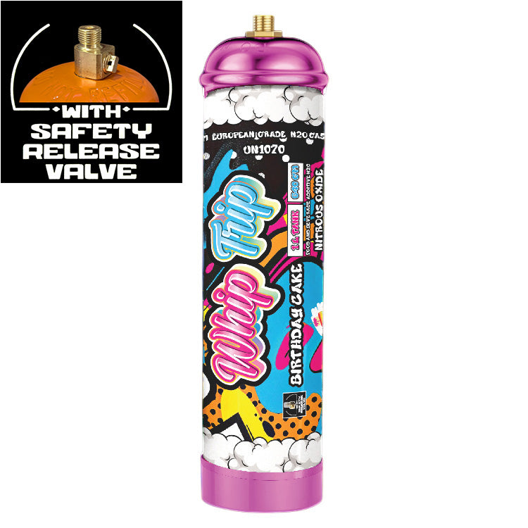 Whip Trip Chargers With Safety Relief Valve 1L 640 GR Birthday Cake