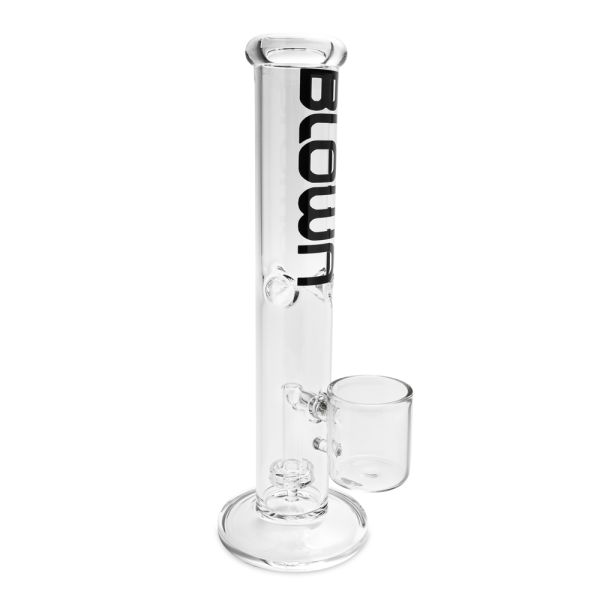 Blown Glass Straight Proxy Waterpipe 11.0" Black