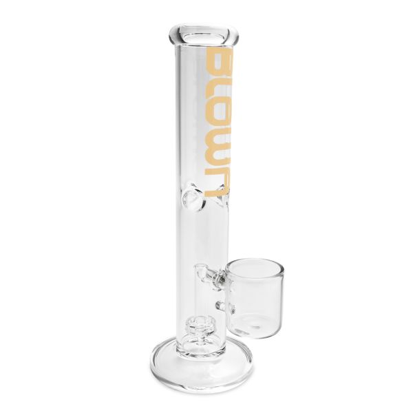 Blown Glass Straight Proxy Waterpipe 11.0" Gold