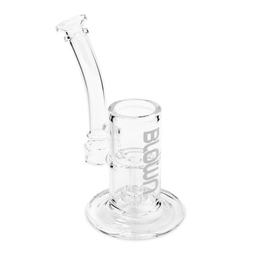 Blown Glass Proxy Bubbler 7.5" Silver