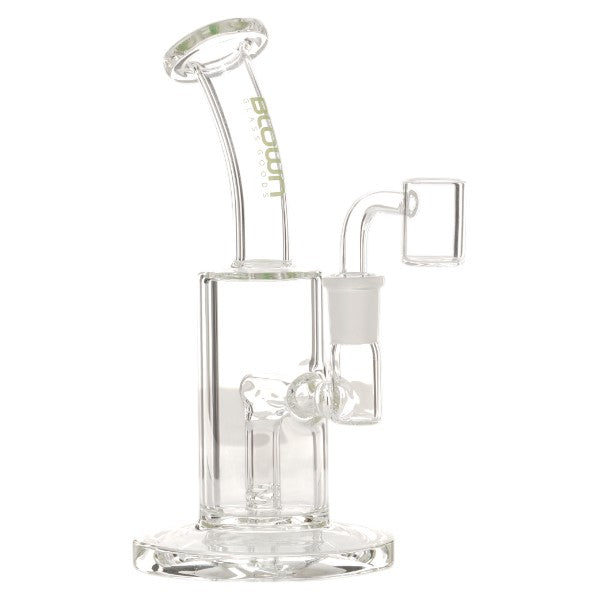 Blown Glass - SOL - 7.5" Rig w/Clear Downstem Green
