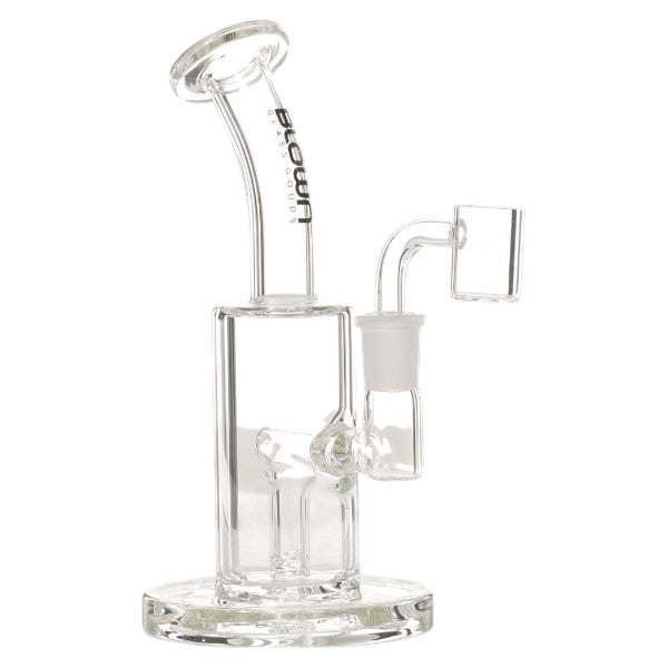 Blown Glass - SOL - 7.5" Rig w/Clear Downstem Black