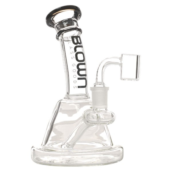 Blown Glass - NOVA - 7.5" Rig w/Puck Base Black