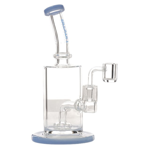 Blown Glass - GALAXIA - 8" Rig w/ Showerhead Blue