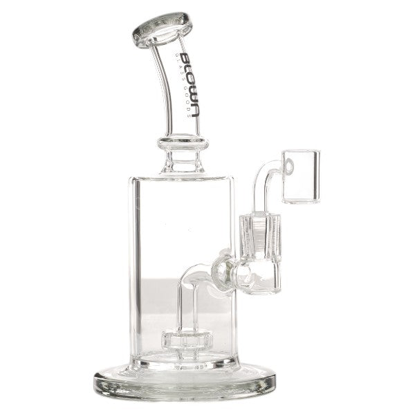 Blown Glass - GALAXIA - 8" Rig w/ Showerhead Grey