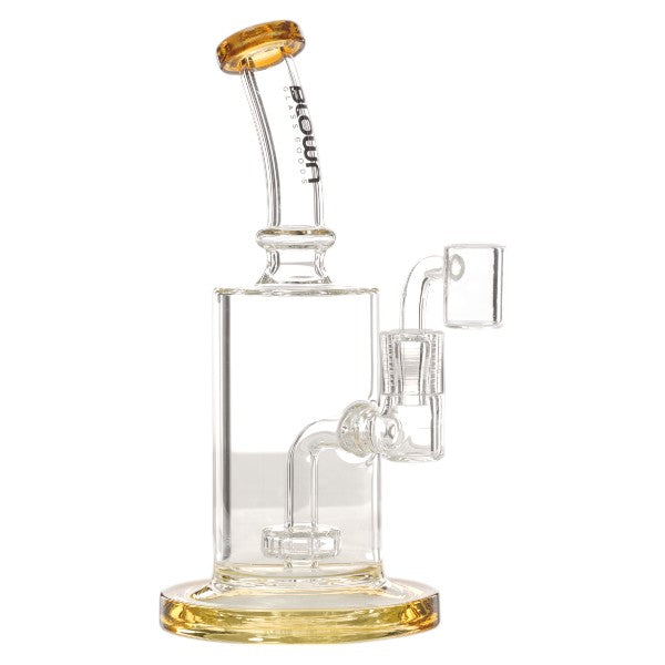 Blown Glass - GALAXIA - 8" Rig w/ Showerhead Brown