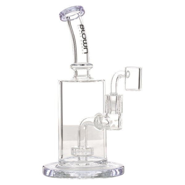 Blown Glass - GALAXIA - 8" Rig w/ Showerhead Purple