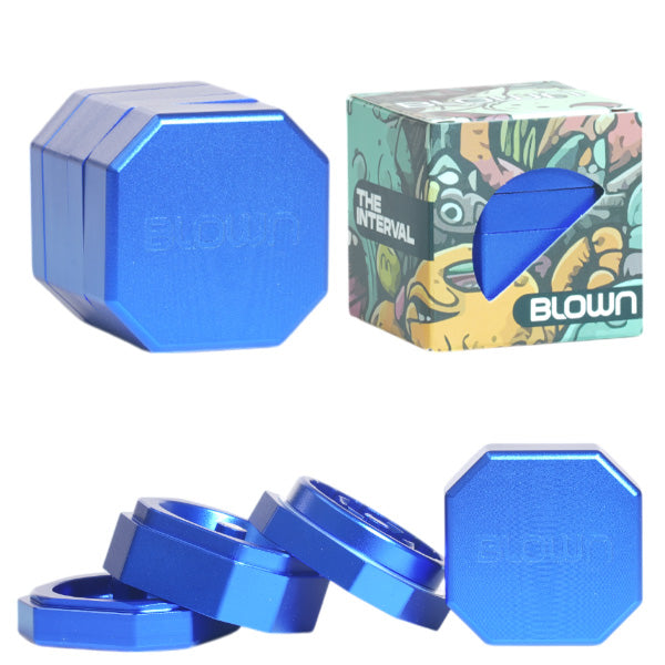 Blown Grinder - INTERVAL style - 46mm Blue