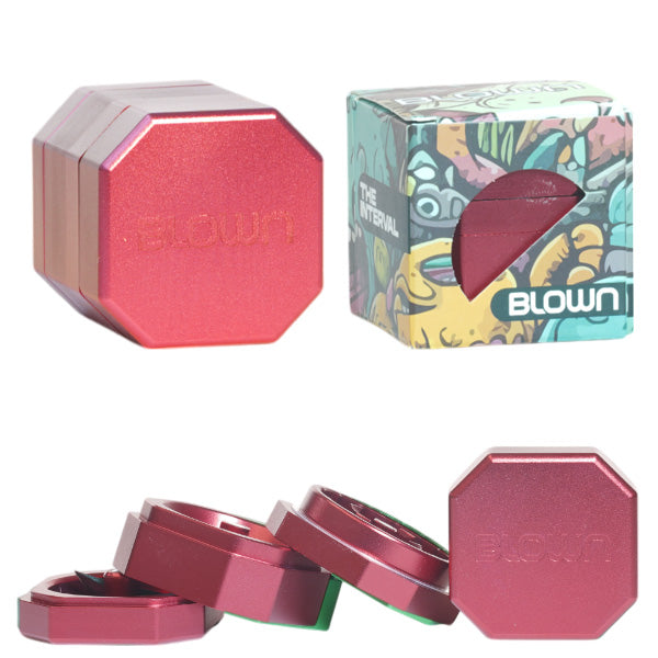 Blown Grinder - INTERVAL style - 46mm Red