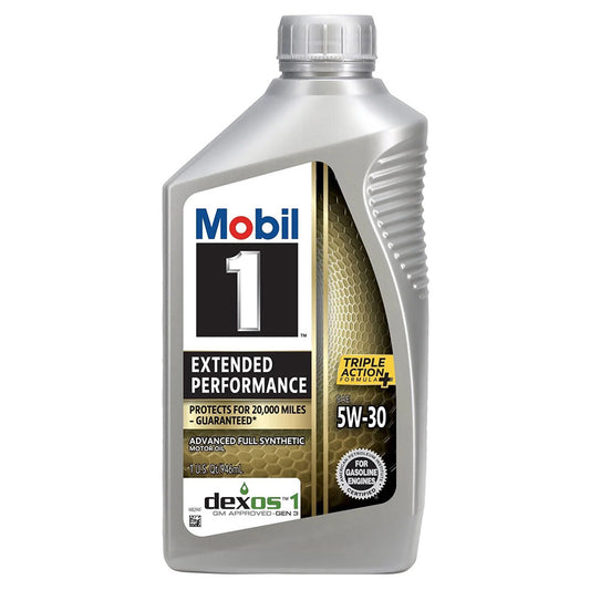 MOBIL Motor Oil 1 5W-30 EXTENDED PERFORMANCE ADVANCED FULL SYNTHETIC  1 QT SAE