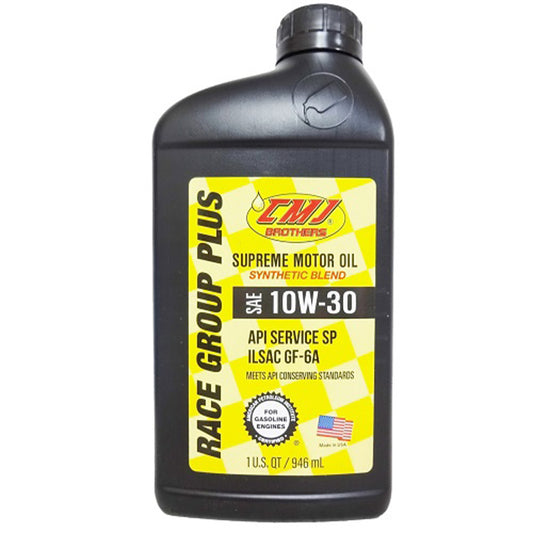 CMJ Brothers Motor Oil RACE GROUP PLUS  1 QT 10W-30 SYNTHETIC BLEND