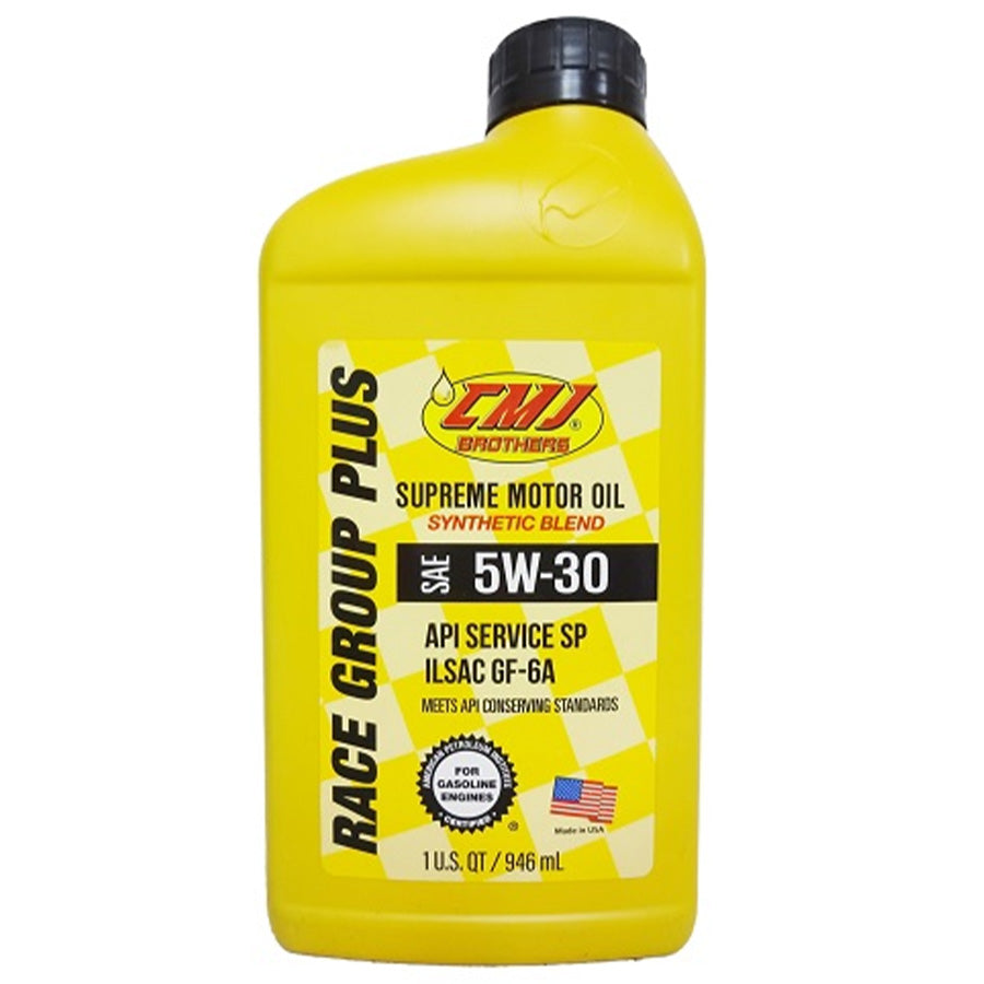 CMJ Brothers Motor Oil RACE GROUP PLUS  1 QT 5W-30 SYNTHETIC BLEND