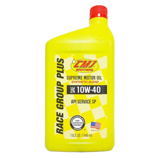 CMJ Brothers Motor Oil CAR LUBE PLUS  1 QT 10W-40 SYNTHETIC BLEND