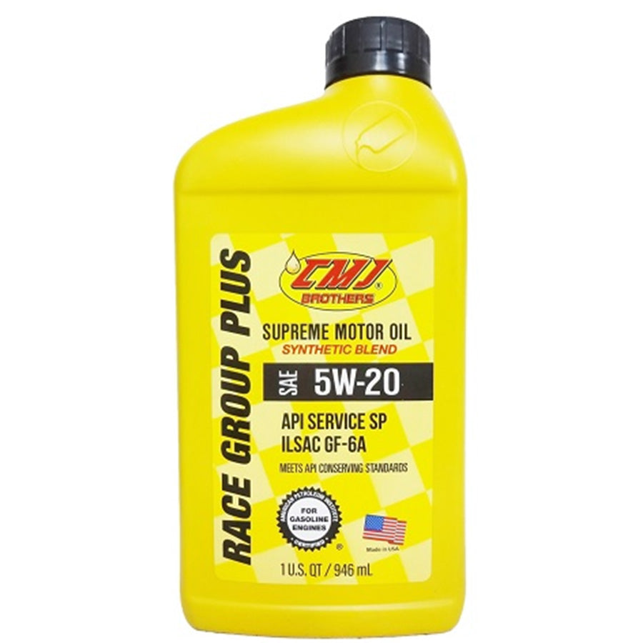 CMJ Brothers Motor Oil RACE GROUP PLUS  1 QT 5W-20 SYNTHETIC BLEND