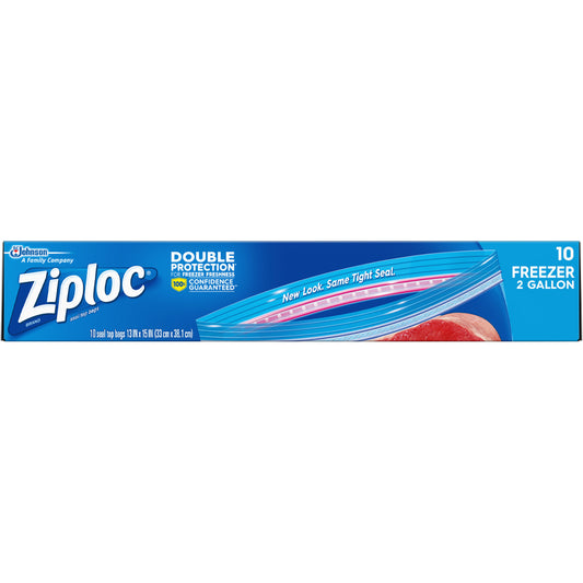 ZIPLOC Kitchenware & Trash Bags FREEZER BAG 10 CT 2 GL JUMBO