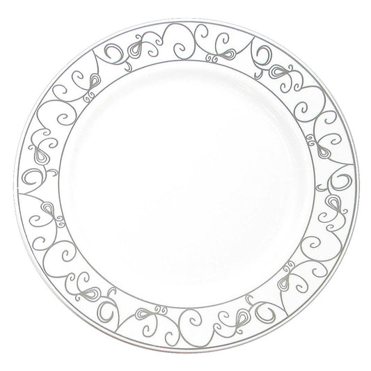 CROWN Tableware & Towels LUNCH PLATE PLATINUM COLLECTION 9 IN 10 PK