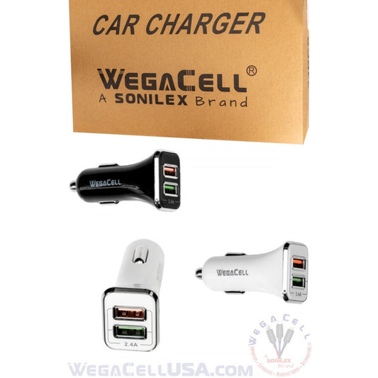 WEGA CELL Home Improvement CAR CHARGER 1 CT WL-2USB66-DCH